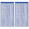 vidaXL String Curtains 2 pcs 140x250 cm Blue