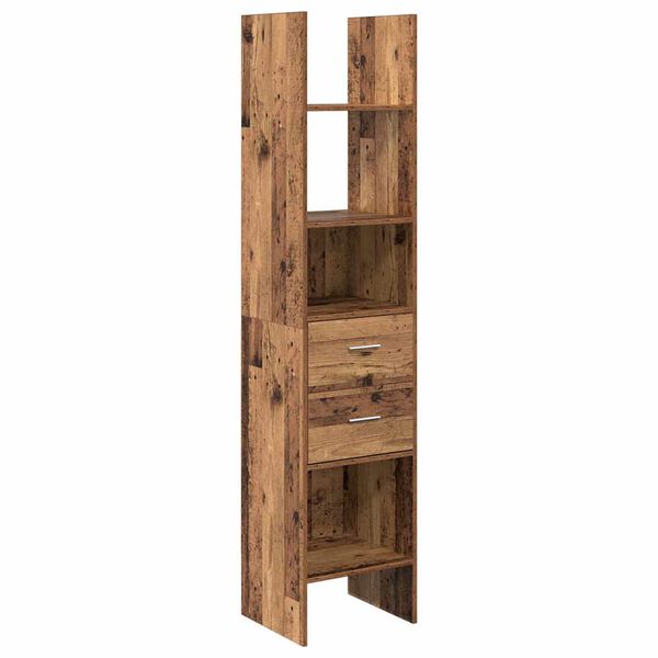 vidaXL Book Cabinet Old wood 40 x 35 x 180 cm Engineered wood