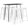 vidaXL Bar Set | Black and White