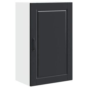 vidaXL Wall Cabinet PORTO Black 50 x 31 x 80 cm Engineered Wood