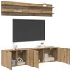 vidaXL TV Units Wall-mounted 6 pcs Artisan oak Engineered wood
