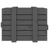 vidaXL Storage Box Grey 58x40.5x42 cm Solid Wood Pine
