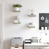 vidaXL Floating Wall Shelves 4 pcs Oak 23x23.5x3.8 cm MDF
