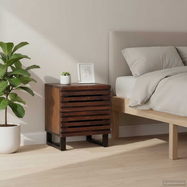 vidaXL Bedside Cabinets 2 pcs 40x34x46 cm Solid Wood Mango