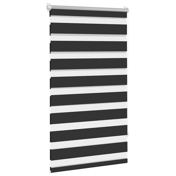 vidaXL Zebra blind 90.9x150 cm Fabric Width 86.7 cm black