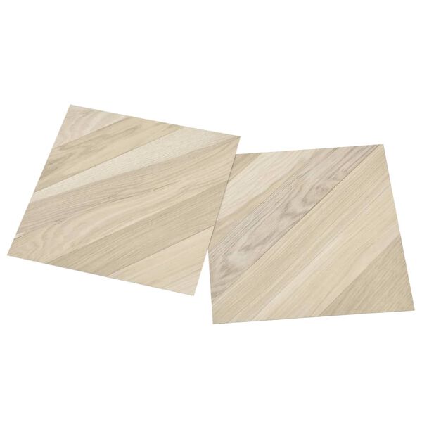 vidaXL Self-adhesive Flooring Planks 20 pcs PVC 1.86 m² Beige Striped