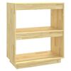 vidaXL Book Cabinet 60x35x71 cm Solid Pinewood