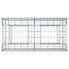 vidaXL Gabion Raised Bed Silver 100 x 50 x 60 cm Galvanised Steel