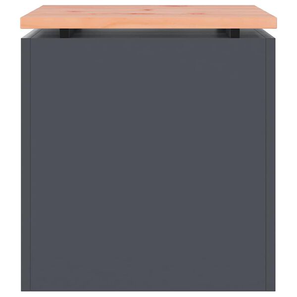 vidaXL Garden Bench Anthracite 40 x 40 x 43 cm Steel