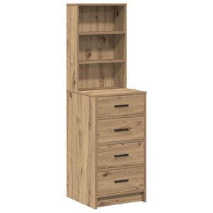 vidaXL Highboard Artisan oak 40 x 41 x 135 cm Engineered Wood