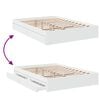 vidaXL Bed Frame with Drawers without Mattress White 120x190 cm Small Double