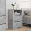 vidaXL Bedside Tables with Drawer 2 pcs Concrete Grey 40 x 30 x 467 cm