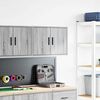 vidaXL Garage Wall Cabinet Grey Sonoma Engineered Wood