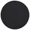 vidaXL Mirror Black 60x4 cm Iron Round for Indoor Use