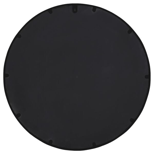 vidaXL Mirror Black 60x4 cm Iron Round for Indoor Use