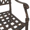 vidaXL Garden Chair 2 pcs Bronze 55 x 56.5 x 91cm Aluminium