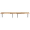 vidaXL Basin Shelf Wall Mounted Steel and Solid Wood Acacia