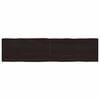 vidaXL Table Top Dark Brown 200x50x(2-4) cm Treated Solid Wood Live Edge