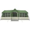 vidaXL Family Tent with Roof Green and Beige 622 x 295 x 238 cm