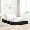 vidaXL Storage Bed with Mattress Black 120 x 200 cm Velvet