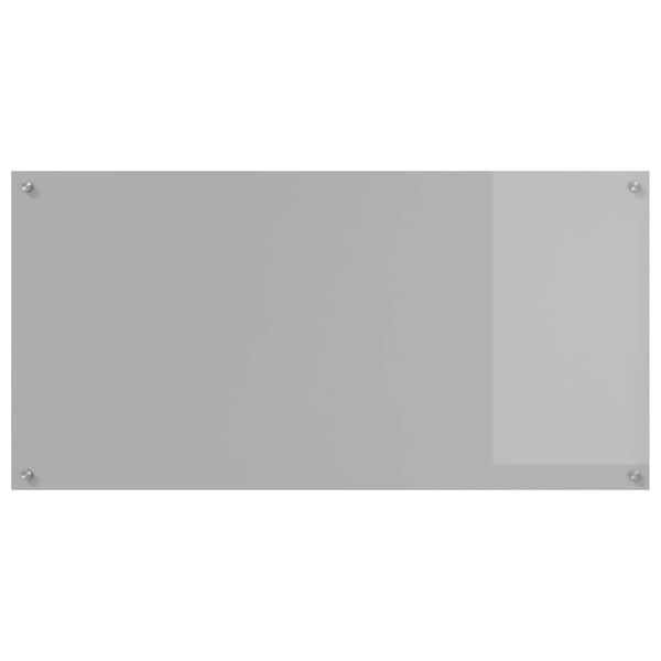 vidaXL Kitchen Backsplash Light Grey 120 x 60 cm Tempered Glass