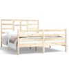 vidaXL Bed Frame without Mattress Solid Wood 150x200 cm King Size