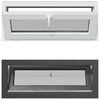 vidaXL Basement Window RISOR 110 x 40 cm PVC and Glass Anthracite