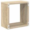 vidaXL Wall Cube Shelves 6 pcs Sonoma Oak 26x15x26 cm