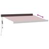 vidaXL Automatic Retractable Awning Burgundy 350x250 cm