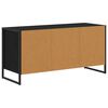 vidaXL TV Cabinet Black Oak 100 x 36 x 49.5 cm Engineered Wood