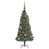 vidaXL Artificial Pre-lit Christmas Tree with Ball Set Green 120 cm