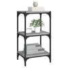 vidaXL Book Cabinet Grey Sonoma 40x33x70.5 cm Engineered Wood and Steel