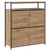 vidaXL Shoe Cabinet Artisan Oak 100 x 34 x 112 cm Engineered Wood
