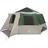vidaXL Cabin Tent with Roof Green and Grey 500 x 500 x 294 cm