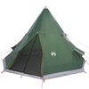 vidaXL Camping Tent Tipi 4-Person Green Waterproof