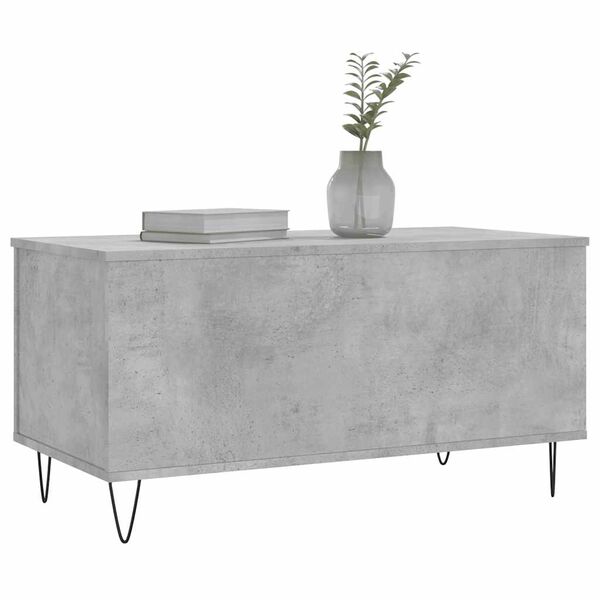 vidaXL Coffee Table Concrete Grey 90x44.5x45 cm Engineered Wood