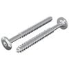 vidaXL Wood Screws 2 pcs Silver M6 x 70 mm Steel