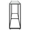 vidaXL Console Table Transparent 200x35x75.5cm Tempered Glass