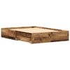 vidaXL Bed Frame with Drawer Old Wood 135 x 190 cm Engineered Wood