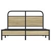 vidaXL Bed Frame without Mattress 140x200 cm Sonoma Oak Engineered Wood