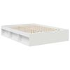 vidaXL Bed Frame with Headboard White 140 x 200 cm Solid Pine Wood
