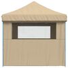 vidaXL Party Tent Folding Beige 292 x 440 x 315 cm Oxford Fabric