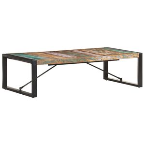 vidaXL Coffee Table | Multicolour | Solid reclaimed wood, powder-coated steel