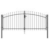 vidaXL Double Gate WOERDEN 299.5 x 199.5 cm Steel Grey Lockable