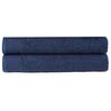 vidaXL Hand Towels 2 pcs Cotton 450 gsm 50x100 cm Navy