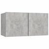vidaXL 6 Piece TV Cabinet Set Concrete Grey Engineered Wood