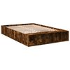 vidaXL Bed Frame without Mattress Smoked Oak 120x190 cm Small Double