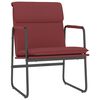 vidaXL Lounge Chair Wine Red 55x64x80 cm Faux Leather