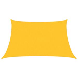 vidaXL Sunshade Sail 160 g/m² Yellow 3/4x2 m HDPE