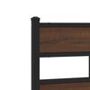 vidaXL Bed Frame without Mattress with Headboard Brown Oak 180x200 cm Super King